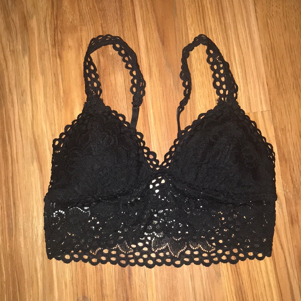 American Eagle bralette color black (aerie)